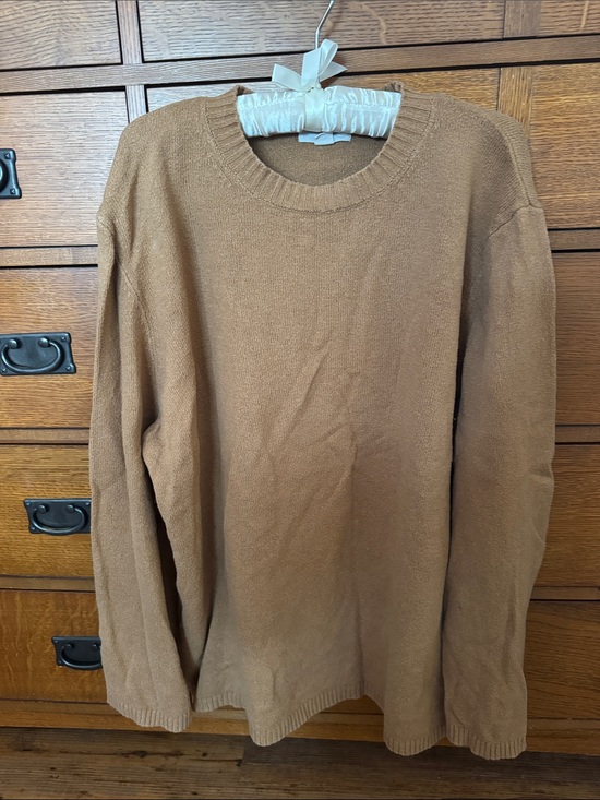 Treasure & Bond Sweaters - Treasure & Bond Women's Crewneck Sweater - Camel Brown
